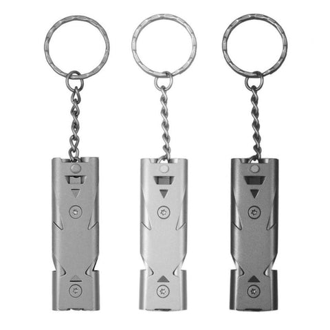 Survival Double Pipe High Quality Whistle - Stainless Steel. FREE SHIPPING